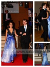 modré duhové šaty, ombre šaty