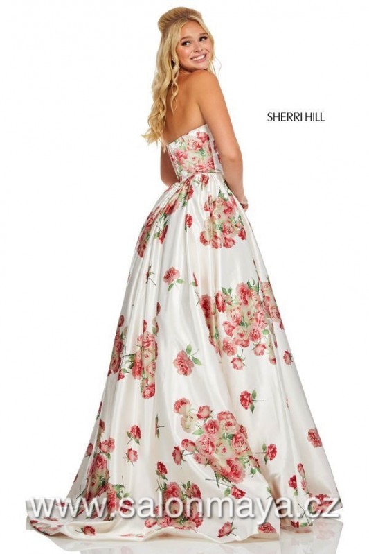 Sherri Hill 52867 VÝPRODEJ 5500 KČ sherrihill-52867-ivoryredprint-dress-1.jpg-600.jpg