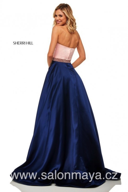 Sherri Hill 52776 - VÝPRODEJ 6500 KČ sherrihill-52776-blushnavy-dress-4.jpg-600.jpg