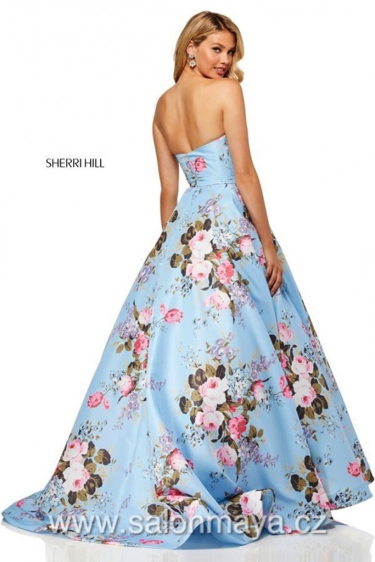 Sherri Hill 52553 VÝPRODEJ 6500 KČ sherrihill-52553-lightblueprint-dress-2.jpg-600.jpg